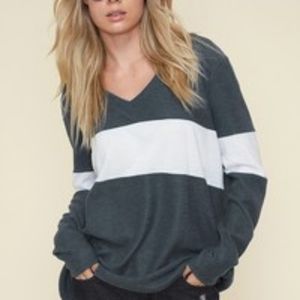 Lightweight black long sleeve soft sweater